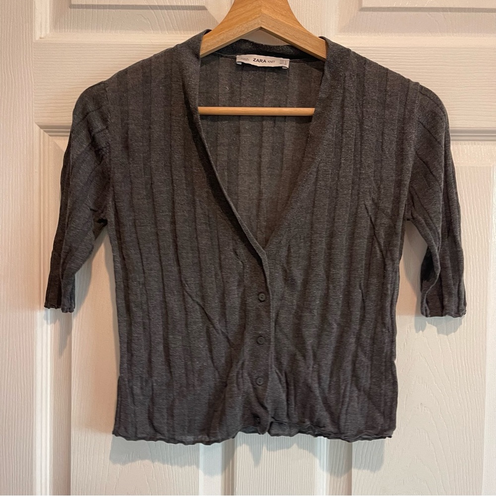 Zara knit button down cardigan